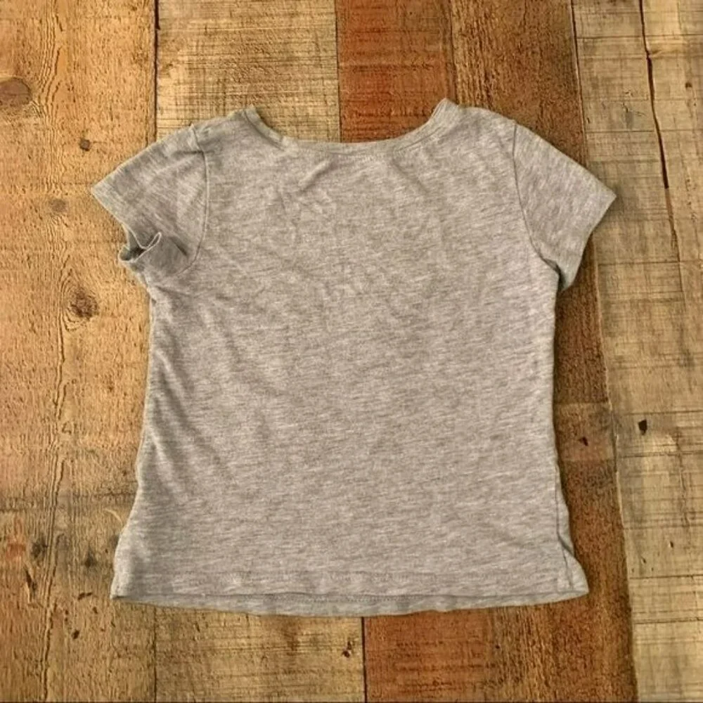 Disney’s Old navy Minnie mouse gray short sleeve shirt one of a kind - 2T